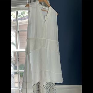 White V neck Club Monaco dress